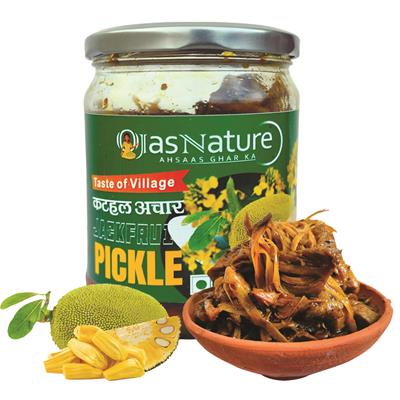 Kathal Ka Achar 400g Home Made Jackfruit Pickle 400 g Glass Jar | Sun-Dried, No Preservatives