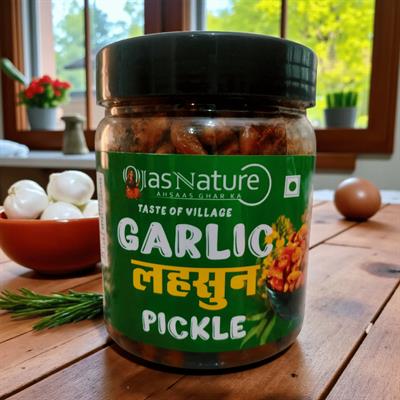 Lehsun Garlic Pickle – Homemade, Preservative-Free, Natural & Traditional Flavor